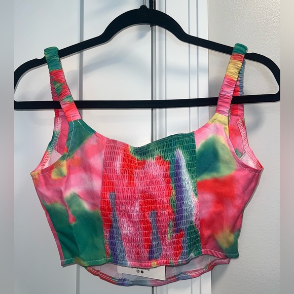 NWT ShowPo | Oscar Street Multicolor Cropped Tank | Women’s Medium - Picture 2 of 3